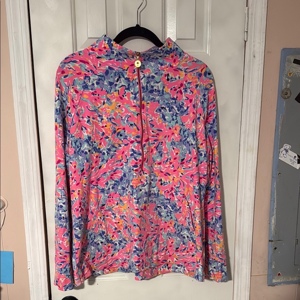 Lilly Pulitzer Vibrant Floral Quarter Zip